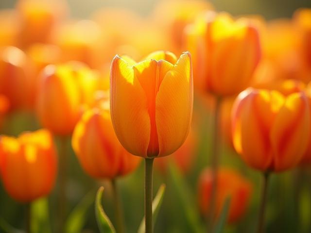 Kleurige tulpenbollen in mand