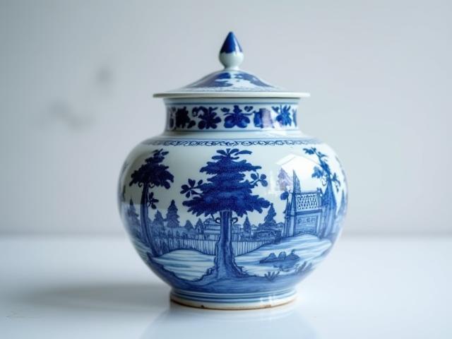 Delfts blauw vaas uitgelicht product